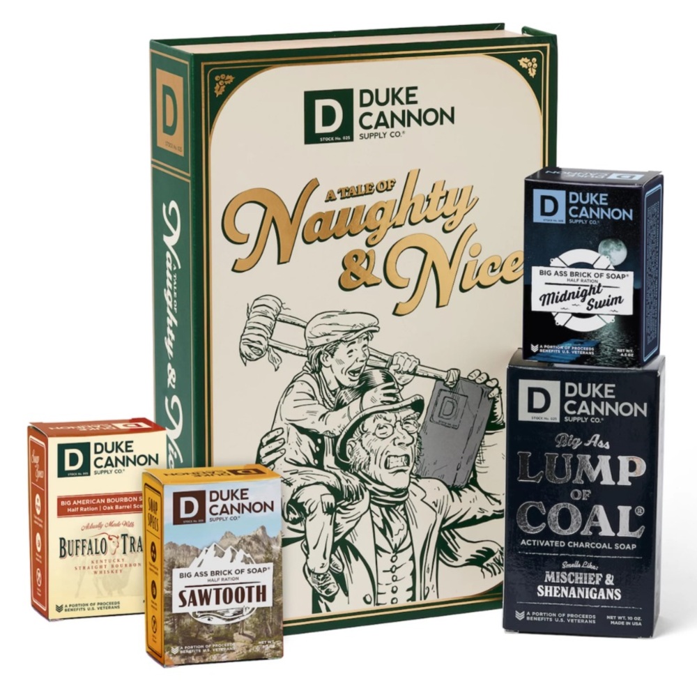 Duke Cannon Supply Co. 4 Soaps Naughty & Nice Holiday Gift Set